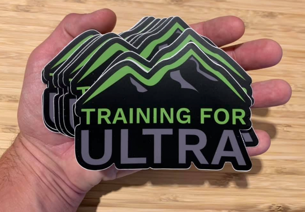 Training For Ultra Sticker - Green and Black (Free Shipping within US only)